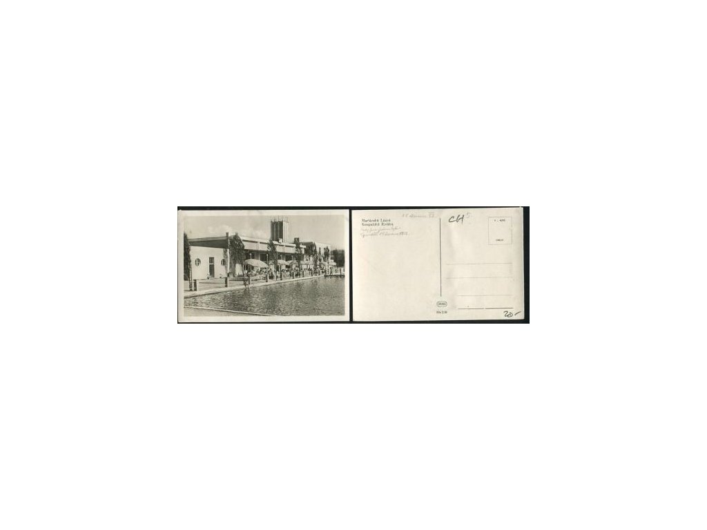 MARIÁNSKÉ LÁZNĚ. Koupaliště Riviéra. 1952.