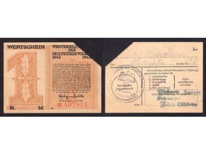 Winterhilfe. 1 RM 1944. Série R.