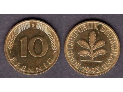 NĚMECKO. 10 pfennig 1995/D.