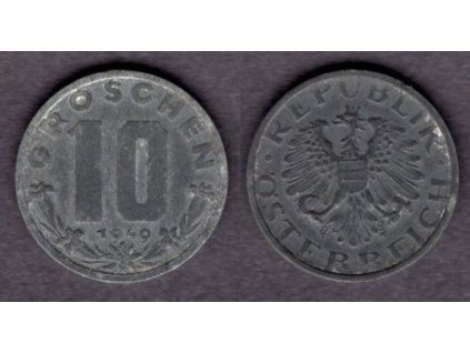 RAKOUSKO. 10 Groschen 1949.