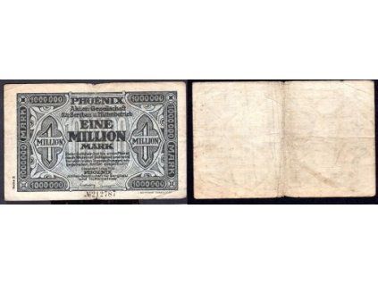DÜSSELDORF. Aktien-Gesellschaft PHOENIX. 1 Million Mark. 1923.