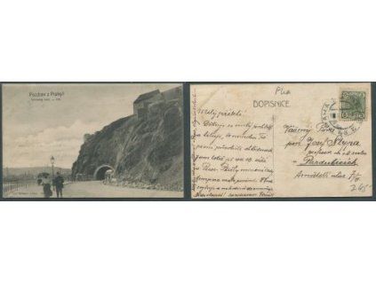 PRAHA. Vyšehradský tunel. 1906.