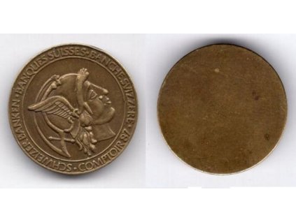 ŠVÝCARSKO. reklamní žeton. Schweizer banken. Comptoir 87.