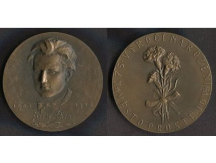 WOLKER, Jiří. 1900-1924. k 75. výročí narození - město Prostějov. 1975.