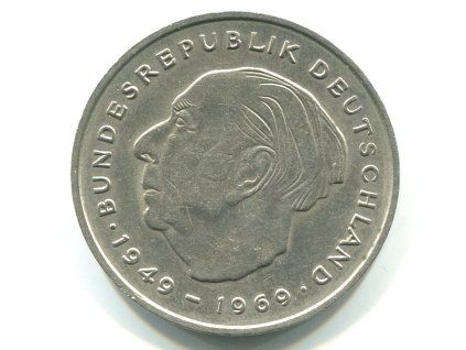 NĚMECKO. 2 Mark 1976/D. Heuss. KM-A127.
