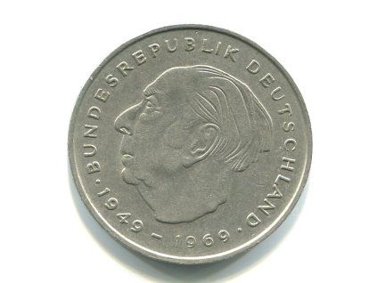 NĚMECKO. 2 Mark 1973/D. Heuss. KM-A127.
