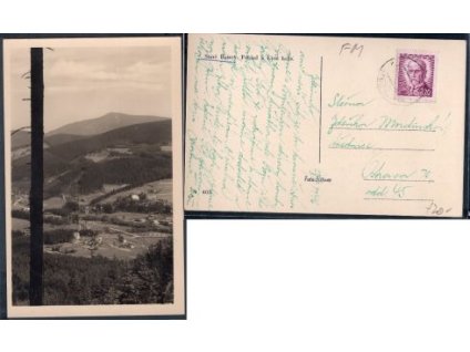 STARÉ HAMRY. Pohled k Lysé hoře. 1946.