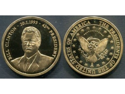 President USA: - Bill Clinton. 20.1.1993. 42. president. PROOF.