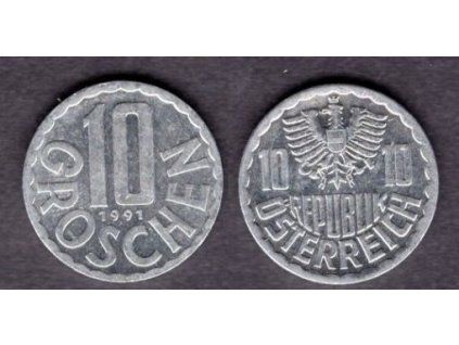 RAKOUSKO. 10 Groschen 1991.