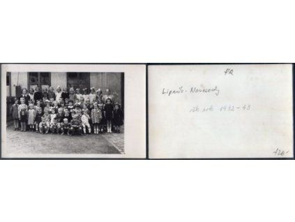 LIPNÍK nad Bečvou. Novosady. Mateřská školka. 1942 - 1943.