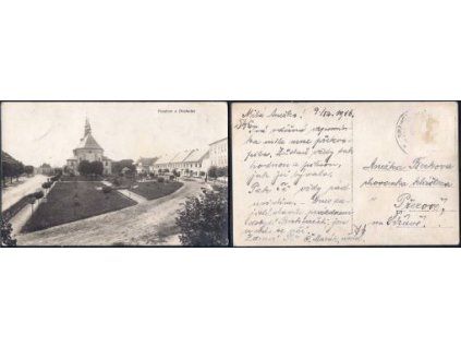 DRAHOTUŠE. Kostel. 1916.