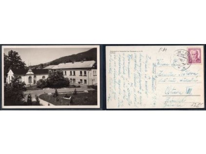 Kunčice / Heilanstalt in Kunzendorf b. Frankstadt u. d. R.  KURHAUS. ROK 1947.