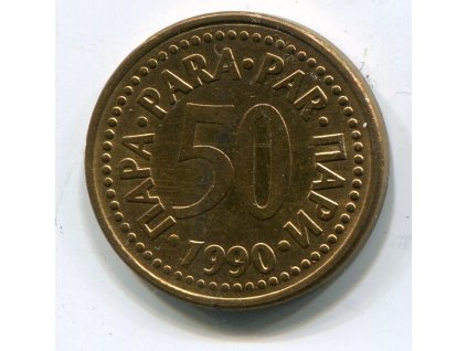 JUGOSLÁVIE. 50 para 1990.