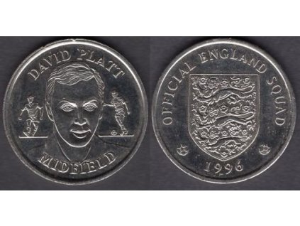 VELKÁ BRITÁNIE. Upomínkový žeton. David Platt Midfield. 1996.