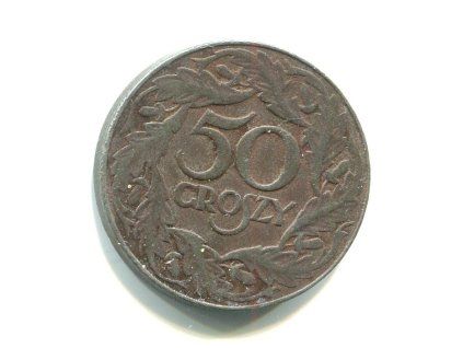 POLSKO. 50 groszy 1938. Fe, bez značky mincovny.