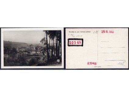KOLODĚJE NAD LUŽNICÍ - CELKOVÝ POHLED - ROK 1948