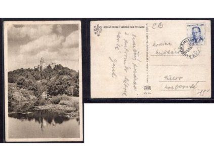 STÁTNÍ ZÁMEK HLUBOKÁ NAD VLTAVOU - ROK 1953
