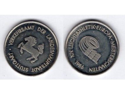 STUTTGART. Verkehrsamt der Landeshauptstadt. XIV. Leichtathletik - Europa - Meisterschaften 1986.