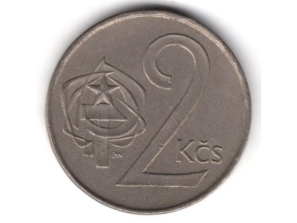 ČESKOSLOVENSKO. 2 koruny 1990.