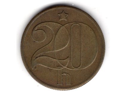 ČESKOSLOVENSKO. 20 haléřů 1988.