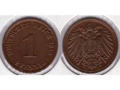 NĚMECKO. 1 Pfennig 1913/A.
