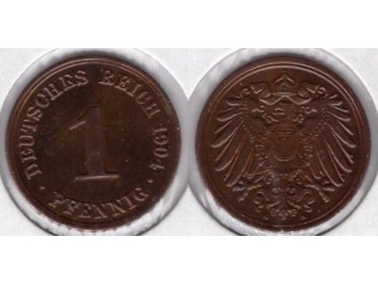 NĚMECKO. 1 Pfennig 1904/A.