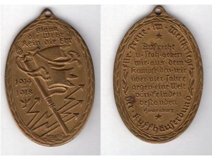 KYFFHÄUSERBUND. 1914 - 1918. Blank die Ehr Rein die Wehr