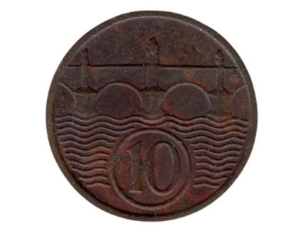 ČESKOSLOVENSKO. 10 haléřů 1937.