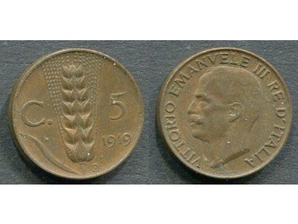 ITÁLIE. 5 centesimi 1919.
