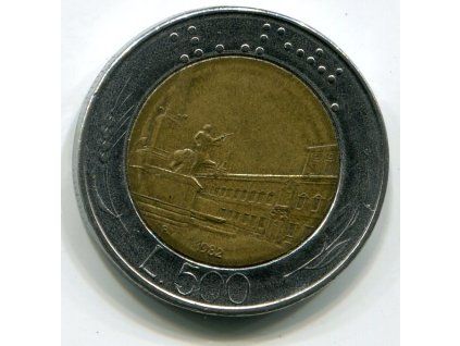 ITÁLIE. 500 lire 1982. KM-111