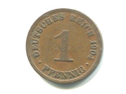 NĚMECKO. 1 Pfennig 1904/A.