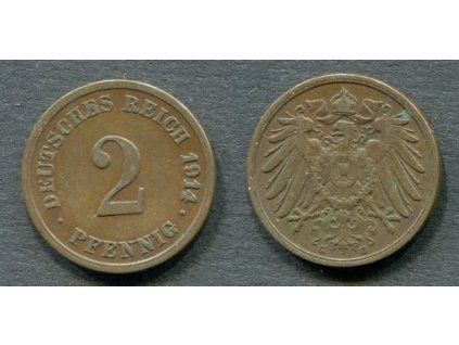 NĚMECKO. 2 Pfennig 1914/G.