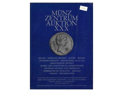 Aukční katalog firmy Münz Zentrum, č. 30 / 21.11.1977 - Mince, medaile