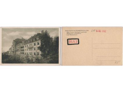Sanatorium Prosečnice nad Sázavou.