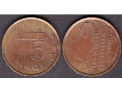 NIZOZEMÍ. 5 cents 1982.