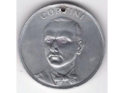 Teatre-Variete Praha. CORTINI - žeton kouzelníka. 1933.
