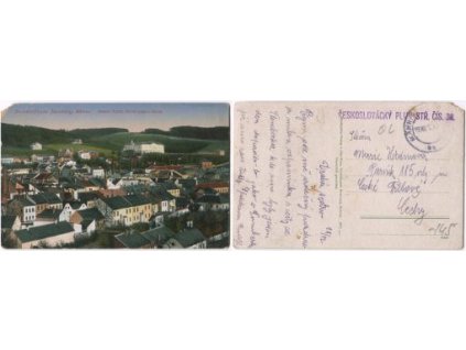 ŠTERNBERK / STERNBERG. Innere Stadt , Partie gegen Kiosk.