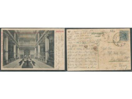 PRAHA: Živnostenská banka. Dvorana. 1906.