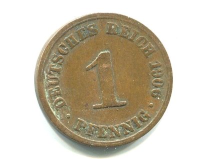 NĚMECKO. 1 Pfennig 1906/A.