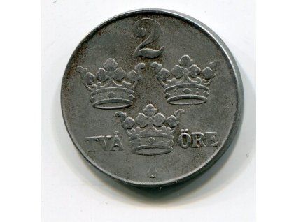 ŠVÉDSKO. 2 öre 1948. KM-811