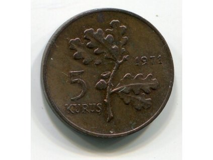 TURECKO. 5 kurus 1971. KM-890.2
