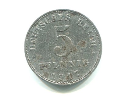 NĚMECKO. 5 Pfennig 1917/A.