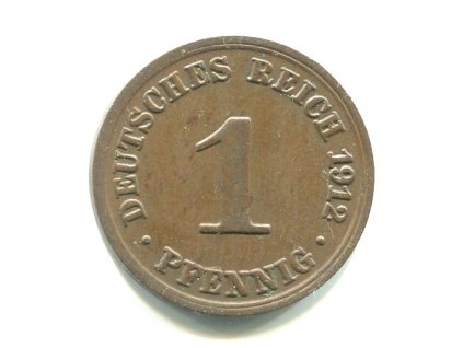 NĚMECKO. 1 Pfennig 1912/A.