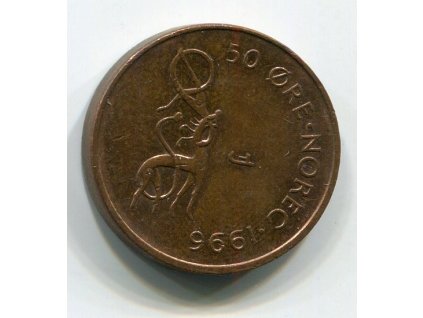 NORSKO. 50 öre 1996.
