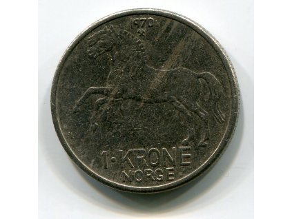 NORSKO. 1 krone 1970. KM-409
