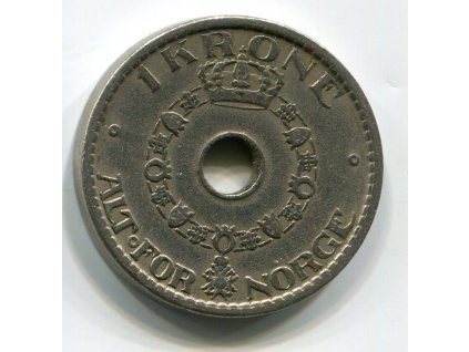 NORSKO. 1 krone 1939. KM-385