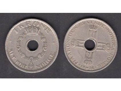 NORSKO. 1 krone 1926. KM-385