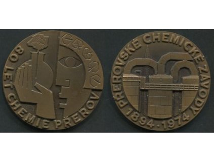 PŘEROV. Přerovské chemické závody. 1894-1974.