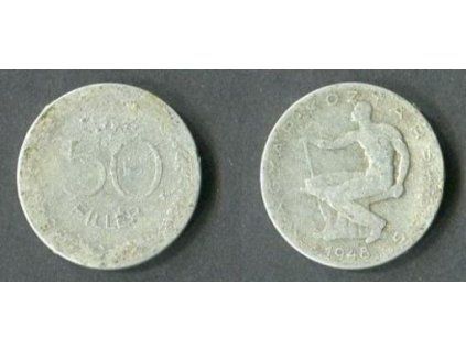 MAĎARSKO. 50 fillér 1948. KM-536