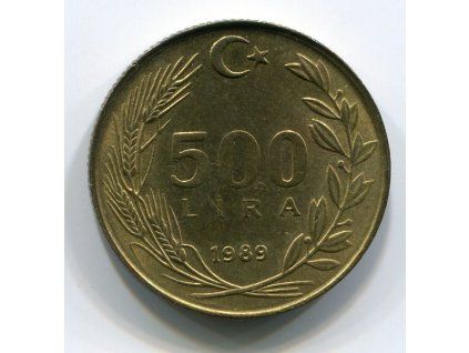 TURECKO. 500 lira 1989. KM-989